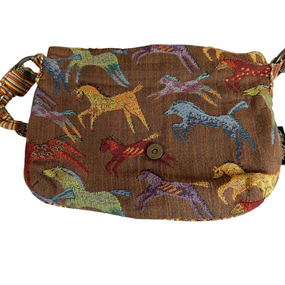 Laurel Burch Sun N Sand “Spirt of the Red Horse" Tapestry Shoulder Bag - Picture 14 of 15